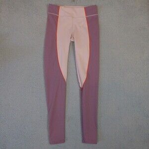 Fabletics Leggings Women's Small Purple Pink The Jessica High Waist Color Block